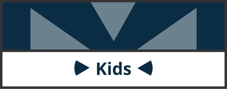 Kids landing page hover link