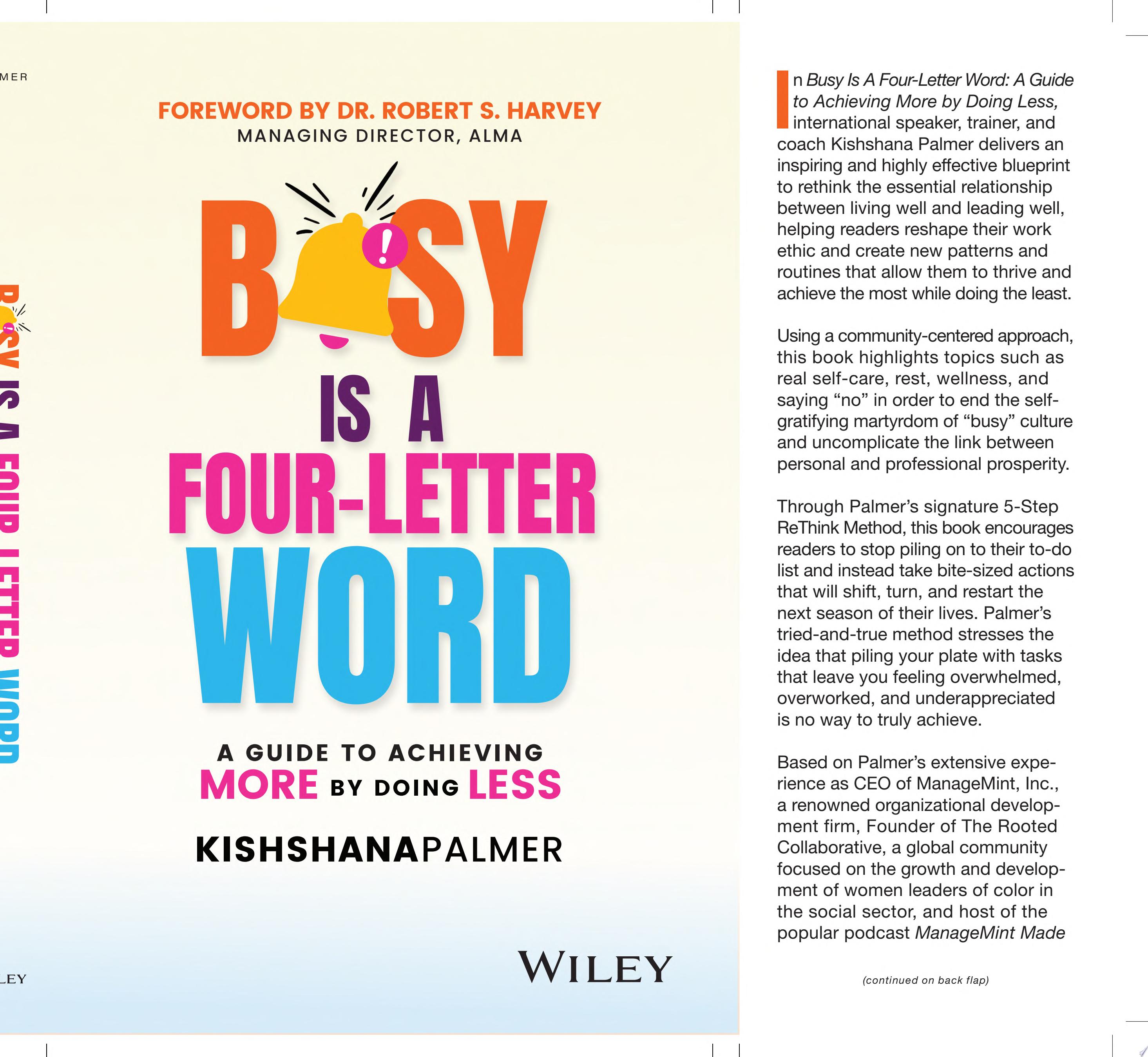 Image for "Busy Is a Four-Letter Word"