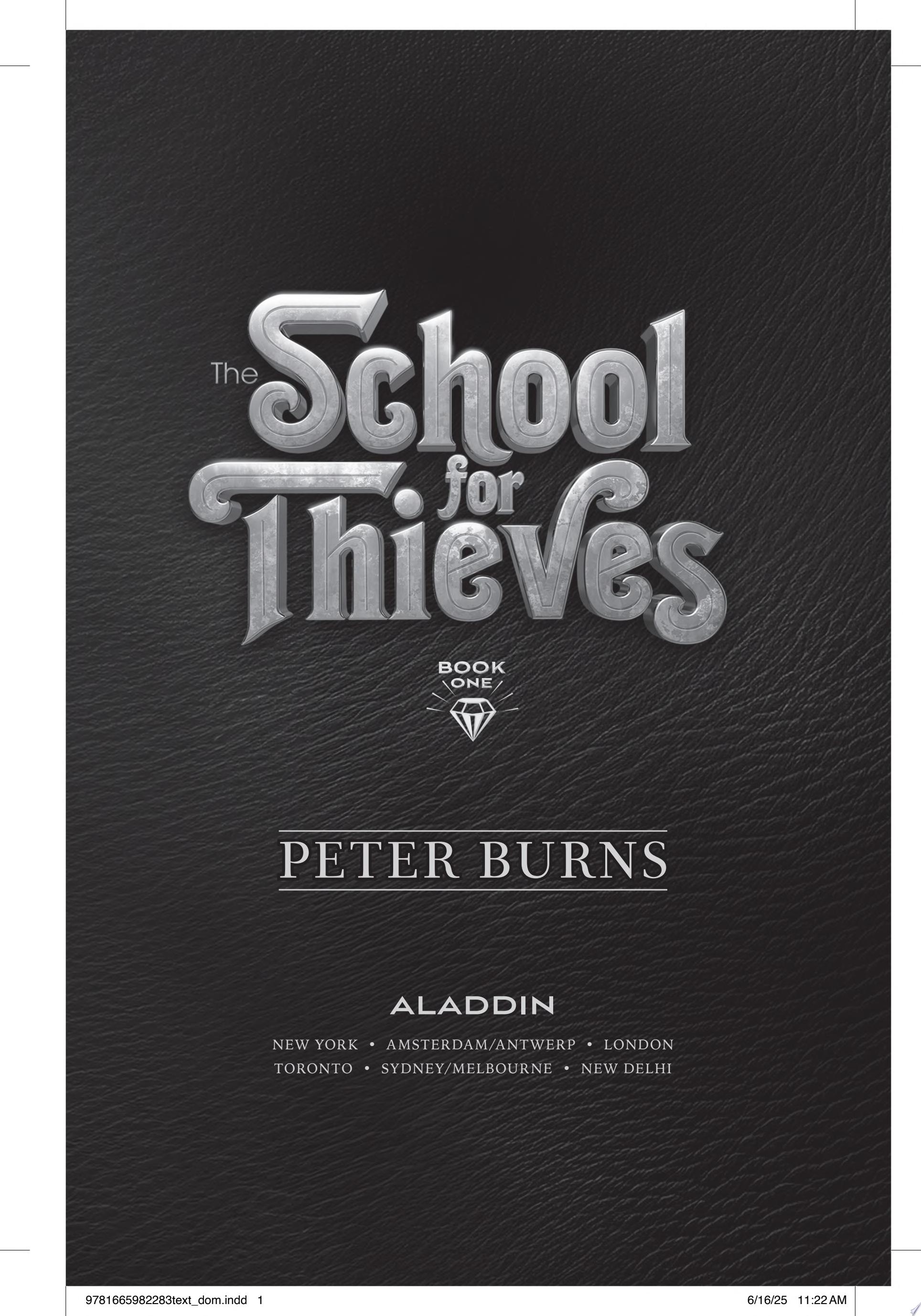 Image for "The School for Thieves"
