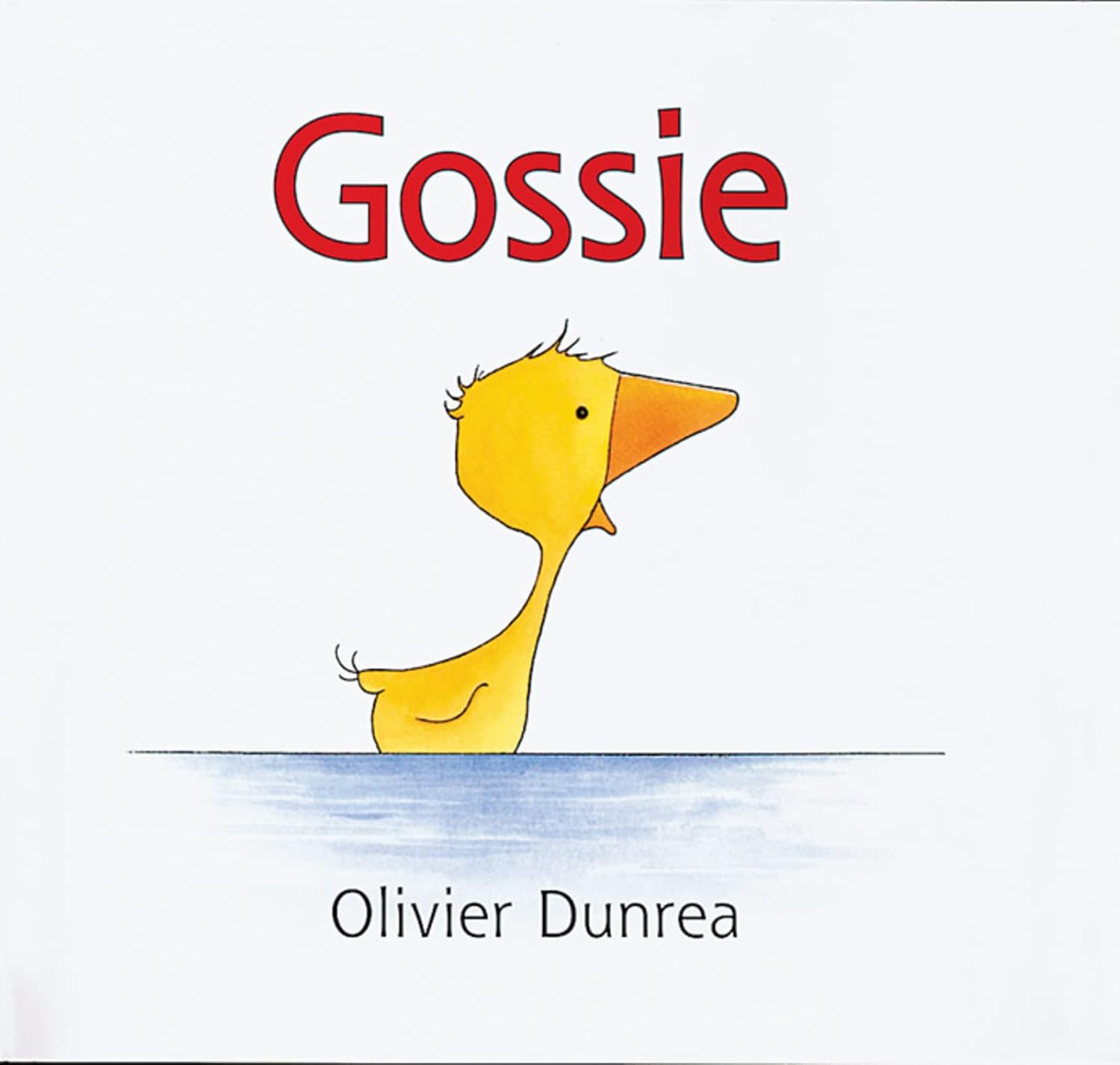 Cover of "Gossie", yellow bird floating on water