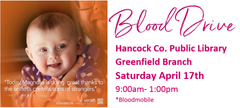 blood drive at the greenfield library