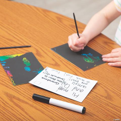 Scratch Art Postcard