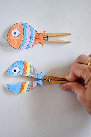 Clothespin Fish