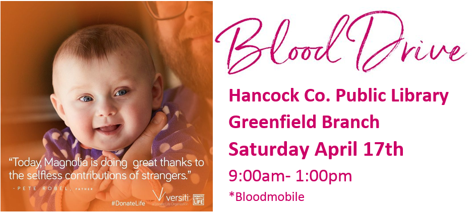blood drive at the greenfield library